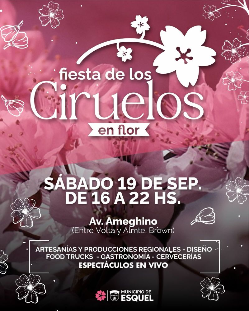 🌸🌿 ¡Se viene la Fiesta de los Ciruelos en Flor! 🌿🌸
