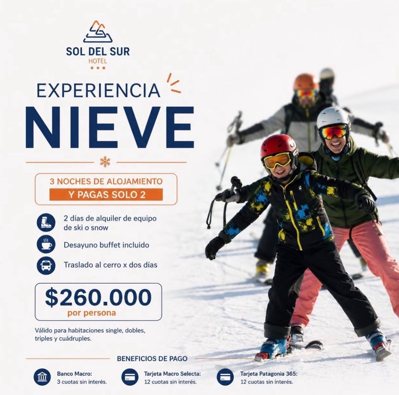 Experiencia Nieve 3x2