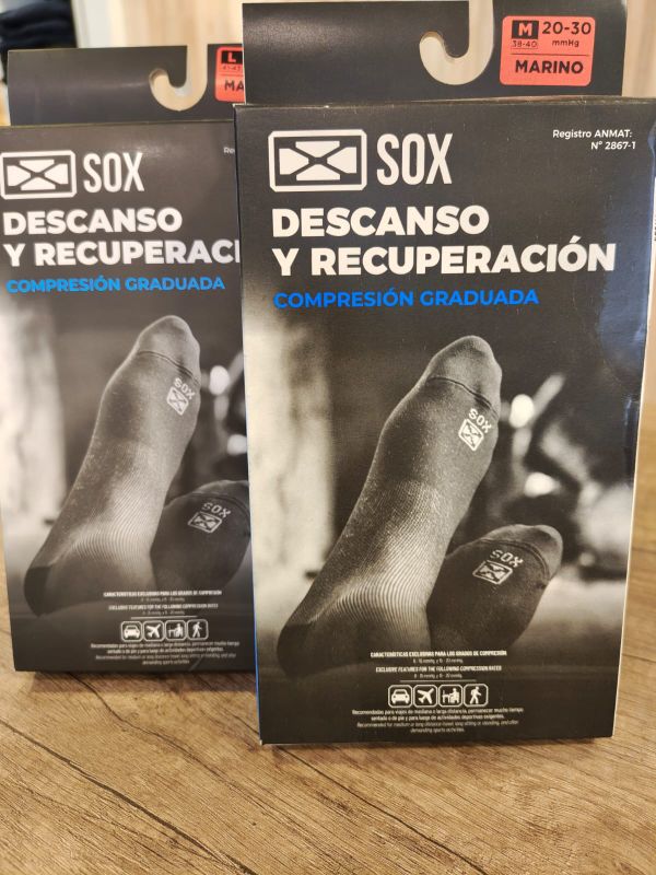 Medias SOX (20-30mmHg) de descanso y recuperación 